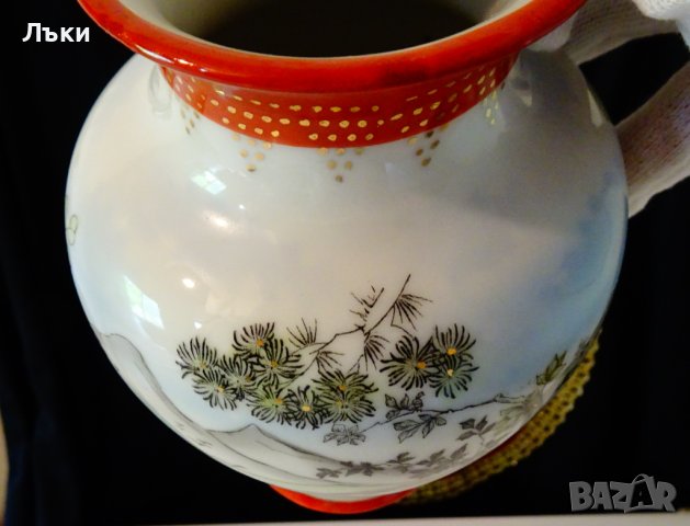 Старинна ваза китайски порцелан,маркирана. , снимка 7 - Вази - 37715988