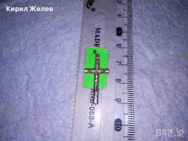 СТАРО СРЕБЪРНО РАЗПЯТИЕ КРЪСТЧЕ МАЙСТОРСКА ИЗРАБОТКА 6803, снимка 6 - Антикварни и старинни предмети - 39379271