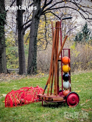 Стар комплект за крокет , снимка 5 - Други спортове - 52777810