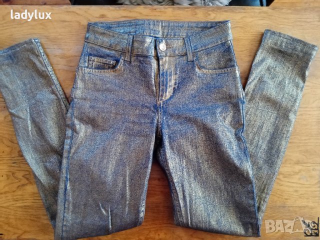 Liu Jo, metallic effect, Style Comfort, Оригинал, Размер 26. Код 1806, снимка 6 - Дънки - 37083705