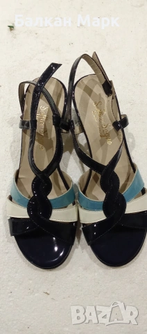 Дамски лачени обувки Soffice Sogno – Vero Cuoio (естествена кожа), снимка 3 - Сандали - 53429235