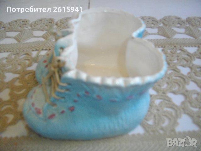 Винтидж 1960г-Япoнска INARCO-Порцеланова Фигура-Детски Обувки/Ваза-Отлична, снимка 4 - Статуетки - 39898150