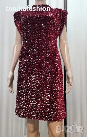 Парти рокля с пайети , снимка 15 - Рокли - 48197577