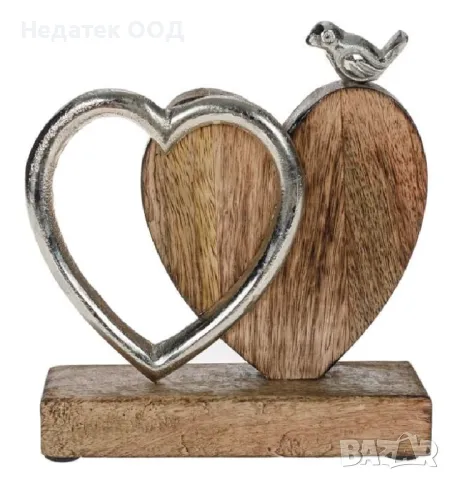Декоративна украса сърце, 18x5x19.5см