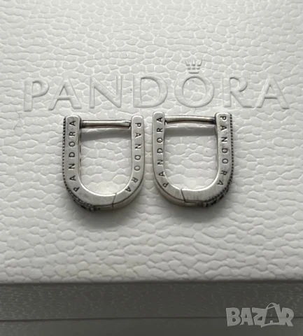 НОВИ! Оригинални Сребърни Обеци на Pandora/Пандора на Винт и с Английско Закопчаване S925/ALE!, снимка 10 - Обеци - 50578760