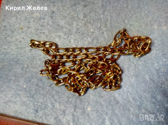 ПОЗЛАТЕН ЛАНЕЦ ВЕРИЖКА СИНДЖИР от БЛАГОРОДНА СТОМАНА КЛАСИЧЕСКА КАРТИЕ ПЛЕТКА 47459, снимка 3 - Колиета, медальони, синджири - 47284632