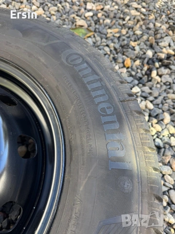 Оригинални железни джанти с гуми ( 2 броя ) Джанти : 5х118 - 16 ки  Гуми : 225 75 16 CP Continental , снимка 4 - Гуми и джанти - 53173265
