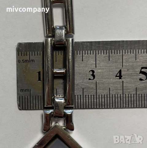 Сребърна Гривна 30.56гр 20.5см., снимка 8 - Гривни - 51207043