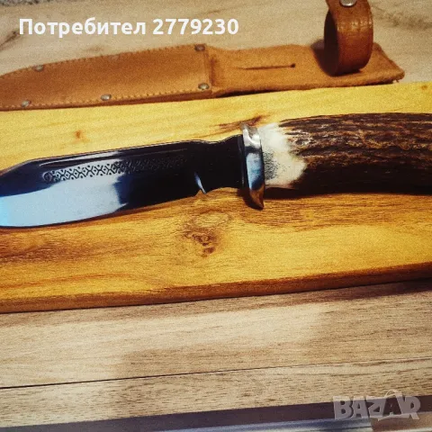 Ловен масивен нож ръчна изработка Нов!