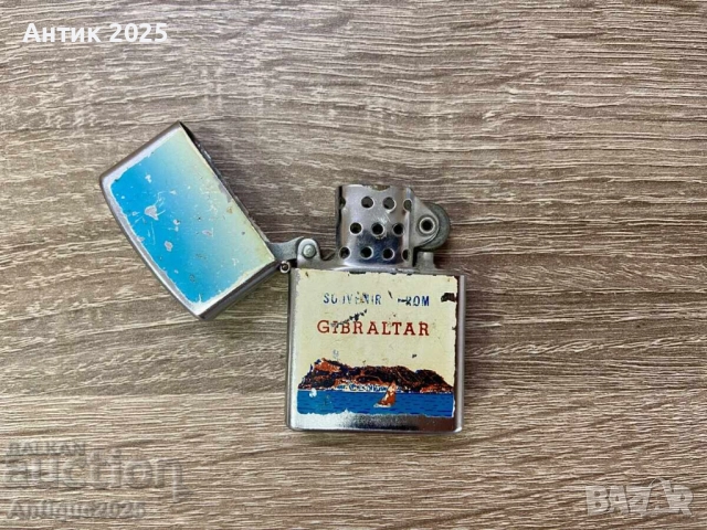 Ретро запалка “Souvenir from Gibraltar” (Atlas-Line), снимка 3 - Антикварни и старинни предмети - 51456922