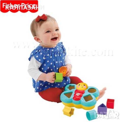 Fisher Price - Играчка за сортиране на формички Пеперуда CDC22, снимка 2 - Игри и пъзели - 34987326