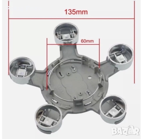 Капачка за джанти AUDI ( НОВИ ) A3 A4/A5/A6/A7/A8/TT, снимка 3 - Части - 52001815