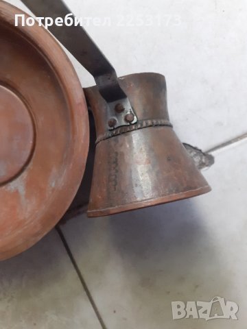 Медно джезве и Стара чиния лот, снимка 5 - Декорация за дома - 39111592