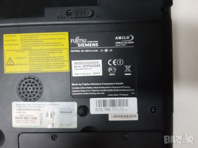 Лаптоп Fujitcu SIEMENS AMILO Xa 2528, снимка 5 - Части за лаптопи - 27582095