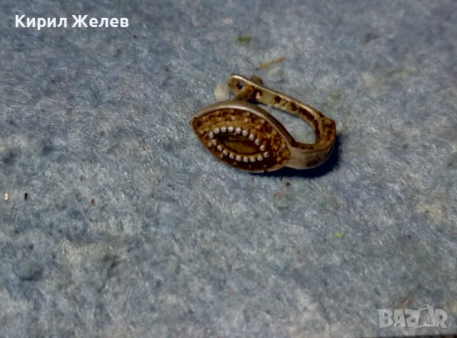 СКЪПОЦЕННА СРЕБЪРНА ОБЕЦА СРЕБРО 925 АНГЛИЯ ЮВЕЛИРНО ФАСЕТИРАН ОЛИВИН / ПЕРИДОТ и ЦИРКОНЧЕТА 47588, снимка 7 - Обеци - 49134768