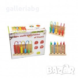 Дървена игра за пресмятане, снимка 2 - Други - 35066508