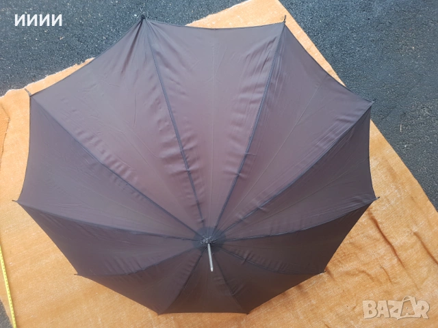 Механичен чадър зонт с калъф, снимка 2 - Антикварни и старинни предмети - 53467697