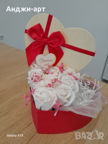 нежни букети от сапунени рози , снимка 7 - Изкуствени цветя - 48884503