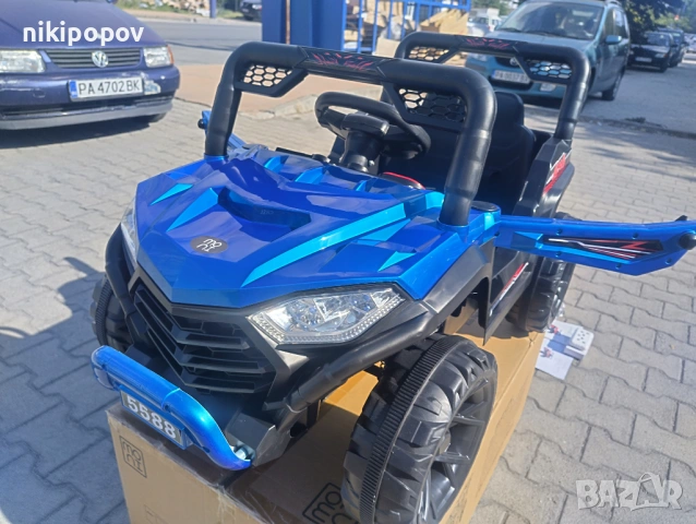 TEXAS акумулаторен джип FAST UTV син, снимка 2 - Детски велосипеди, триколки и коли - 53569336