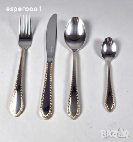 Комплект прибори за хранене, снимка 2 - Прибори за хранене, готвене и сервиране - 51463752