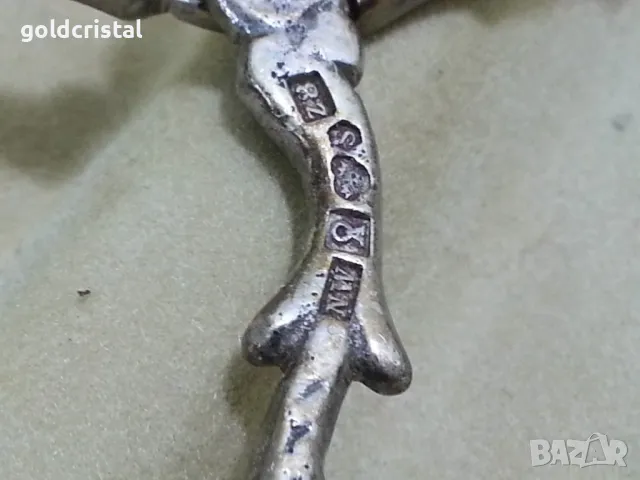 сребърна щипка за сервиране , снимка 5 - Антикварни и старинни предмети - 49201395