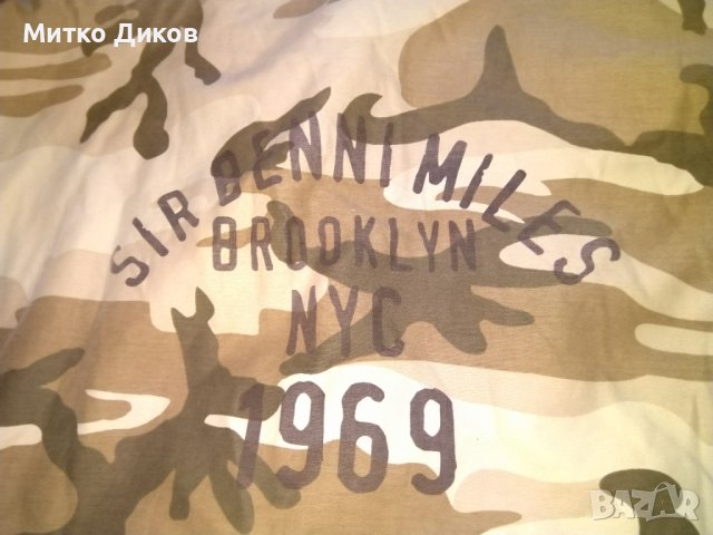Маскировъчно яке американско марково на Sir benni miles new york с качулка размер Л, снимка 7 - Екипировка - 38217582
