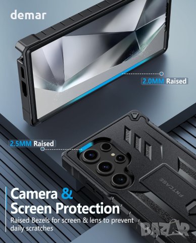FNTCASE Калъф за Samsung Galaxy S24 Ultra, черен, снимка 3 - Калъфи, кейсове - 44102752