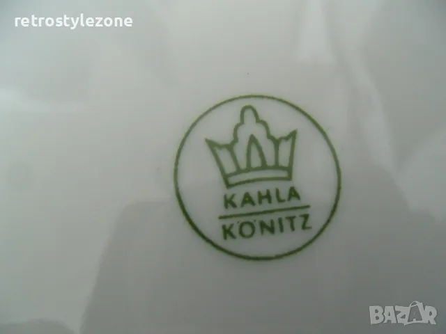 № 7987 шест броя стари порцеланови чинии - KAHLA KONITZ  - илюстрации - риби   - печат / маркировка , снимка 5 - Сервизи - 49800672