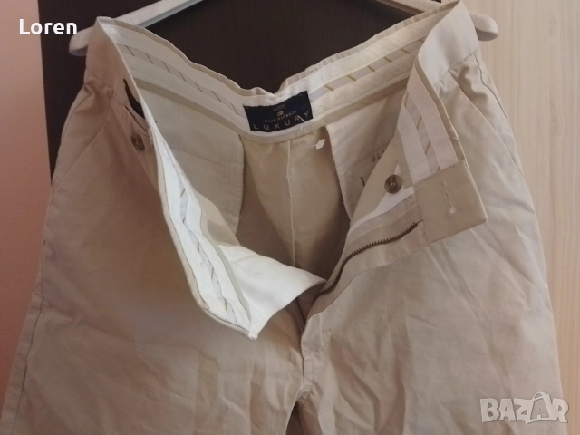 Ново!*Luxury*Мъжки къси кремави панталони , снимка 5 - Панталони - 52637477