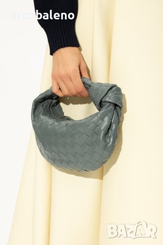 Дамска чанта, плетена модна мини клъч чанта, 2цвята , снимка 6 - Чанти - 42113661