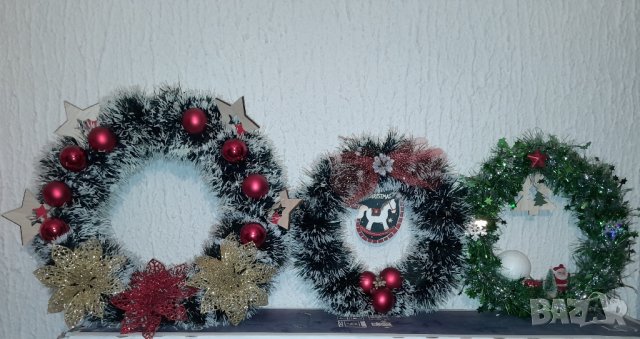 Коледни венци.Малки и големи. Малките по 10лв, големия 20лв , снимка 4 - Коледни подаръци - 43231900