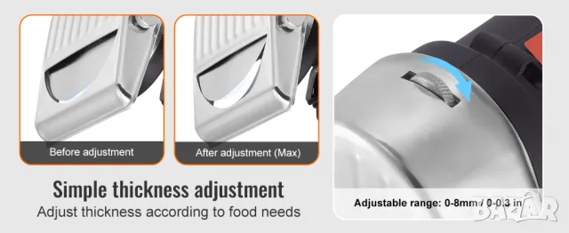 Професионален нож за дюнер кебап, 80W, резачка за дюнер месо, електрически нож, машинка за рязане, снимка 11 - Други инструменти - 50414092