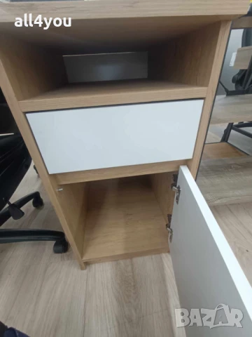 Бюро от Jysk- BILLUND 54x120 бяло/цвят дъб, снимка 2 - Бюра - 50668609