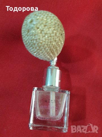 Стъклено шишенце от парфюм с пулвелизатор, снимка 2 - Други ценни предмети - 40776633