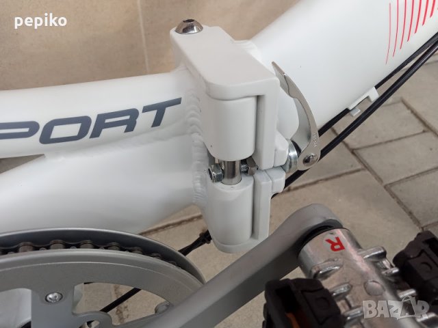 Продавам колела внос от Германия Алуминиев двойно сгъваем велосипед TOUR SPORT 24 цола SHIMANO NEXUS, снимка 10 - Велосипеди - 32577736