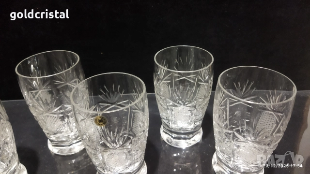 кристални чаши за вода , снимка 5 - Антикварни и старинни предмети - 52862028