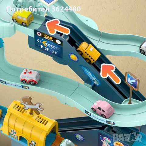 Писта с колички КОСМИЧЕСКА СТАНЦИЯ 3851, снимка 5 - Коли, камиони, мотори, писти - 40326814