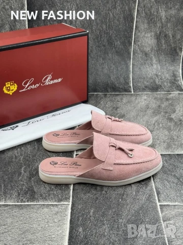 Дамски Чехли - Естествен Велур ✨Loro Piana, снимка 13 - Чехли - 50985511