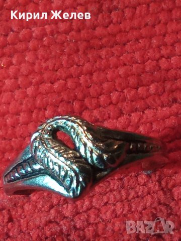 СТАР ФЛОРАРЕН ПОСРЕБРЕН ВИНТИДЖ АРТ ПРЪСТЕН 26444, снимка 2 - Антикварни и старинни предмети - 34806241