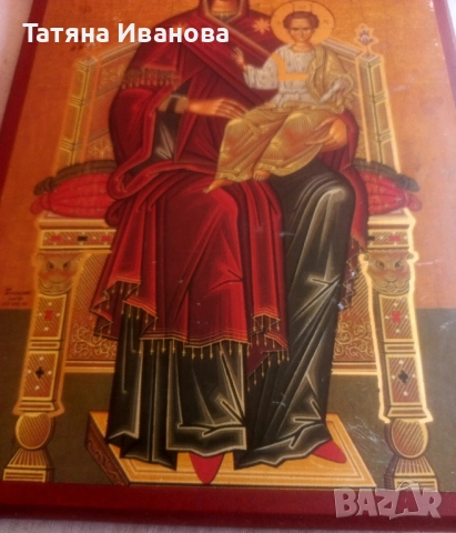 Пресвета Богородица с Младенеца , снимка 4 - Икони - 51594718