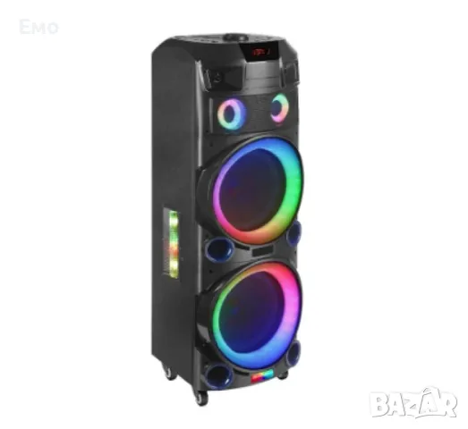 Професионалнa светеща караоке тонколонa 2x12 инча - WGY-1222 - Гаранция 12 месеца , снимка 5 - Караоке - 48428130