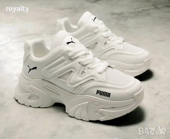 Puma Бели Дамски Маратонки 36-40 Номер , снимка 2 - Маратонки - 52510202