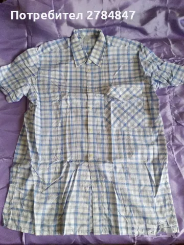 Мъжка риза с къс ръкав , снимка 4 - Ризи - 47699095