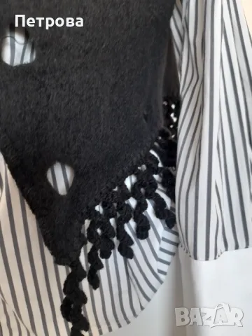 Черно елече, раздвижено и ефектно, снимка 9 - Елеци - 32586268