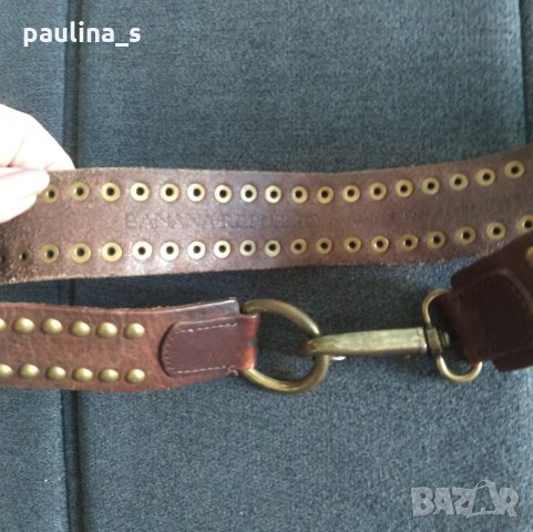 Колан от естествена кожа / genuine leather belt / "Banana republic" ®, снимка 5 - Колани - 32380795
