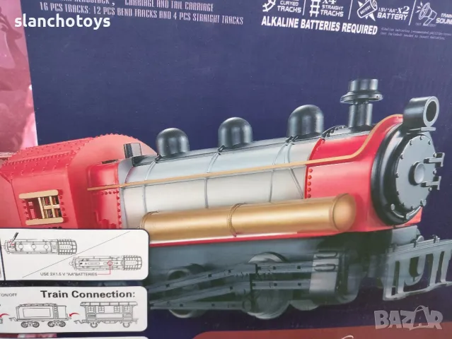 Влак с къщичка,със звук, снимка 1