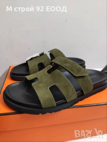 Мъжки чехли HERMES 41, снимка 2 - Маратонки - 50715331