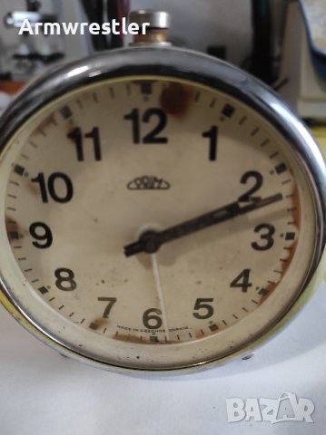 Стар Механичен Часовник Будилник Prim Чехословакия , снимка 3 - Антикварни и старинни предмети - 43514819