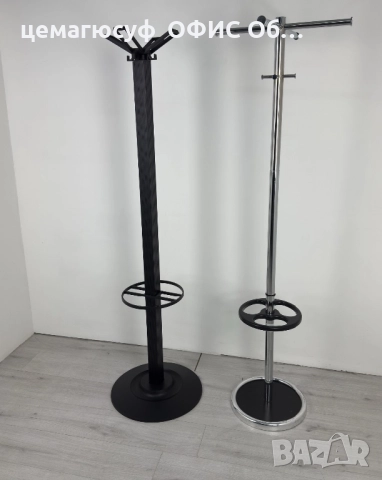 Антре за закачане на дрехи и чадъри от метал хром и в черен пластмаса, снимка 3 - Закачалки - 52992068