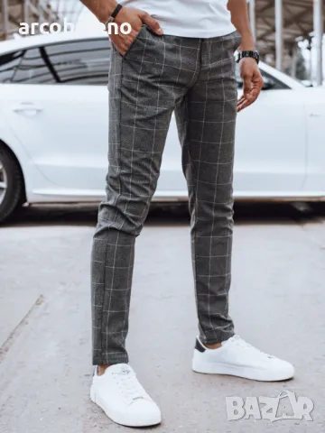 Ежедневен мъжки панталон, тъмно сив , снимка 2 - Панталони - 47874930